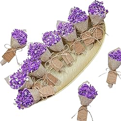 20-Piece Set Mini Magnet Dried Flowers Bouquet for