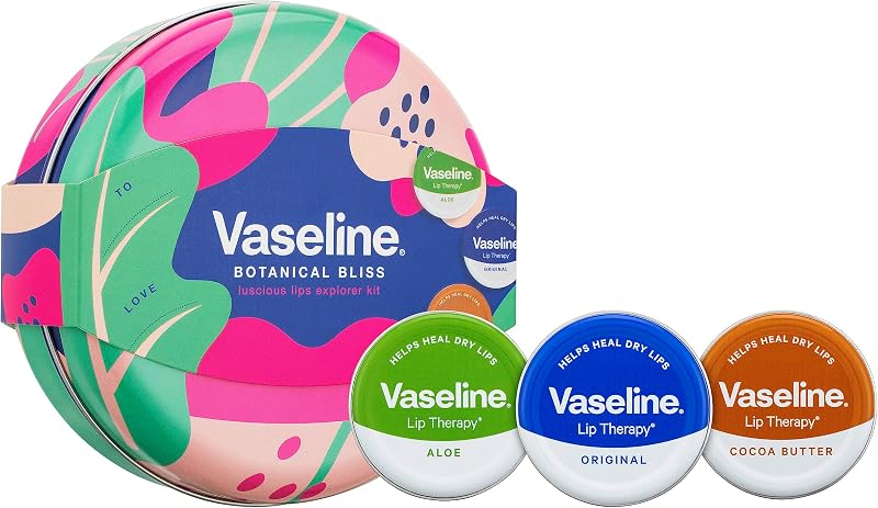 Vaseline Luscious Lips Explorer Kit Gift Set 3 Lip Balms Lip Therapy Dry Lips