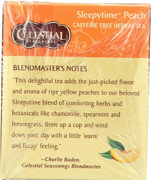 CELESTIAL SEASONINGS HERBAL TEA, SLEEPYTIME PEACH, 20 CT