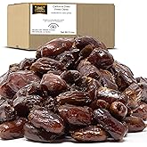 Traina Home Grown Whole Pitted Deglet Dates - Bulk (5lbs) | Healthy Snack &ndash; Premium Bulk Ingredient &ndash; California Grown &ndash; No Sugar Added &ndash; High Fiber &ndash; Gluten Free &ndash; Non-GMO - Kosher