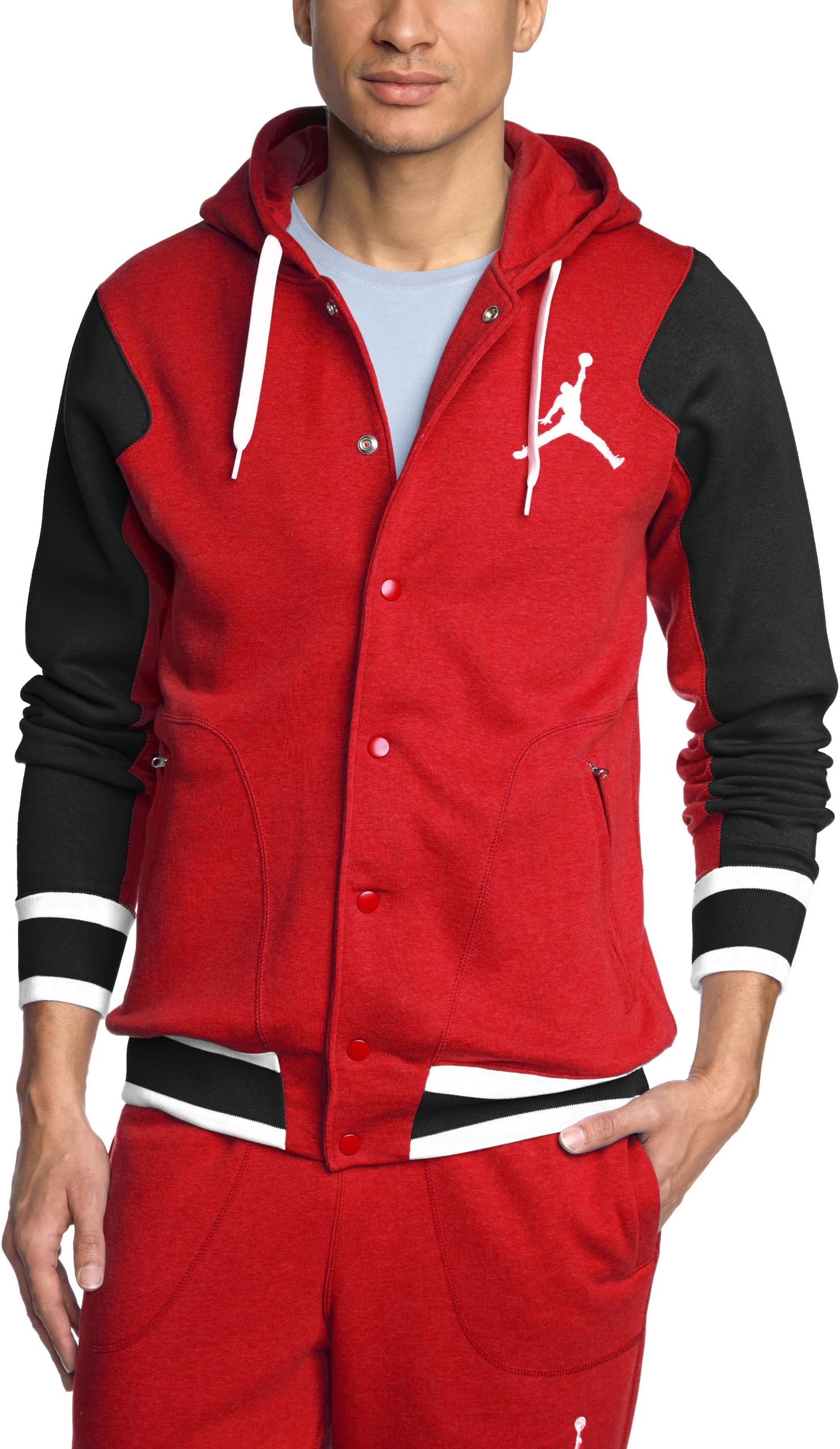 Jordan Nike Air Varsity Hoody 2.0 Men's Jacket Red/Black/White 547693-695