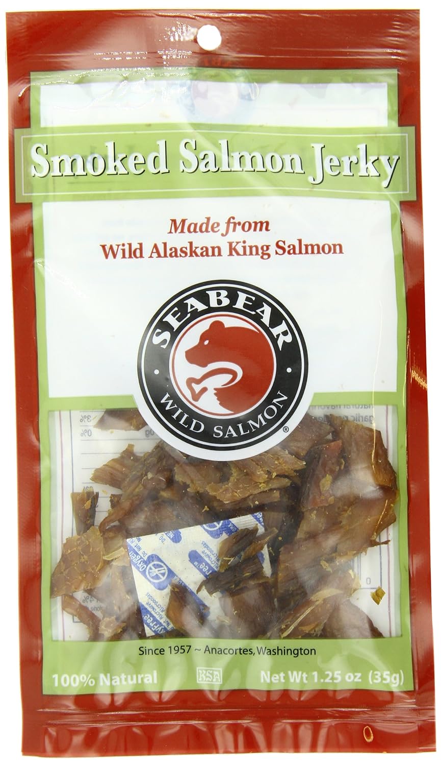 SeaBear Smoked Salmon Jerky, 1.25 Ounce Unit