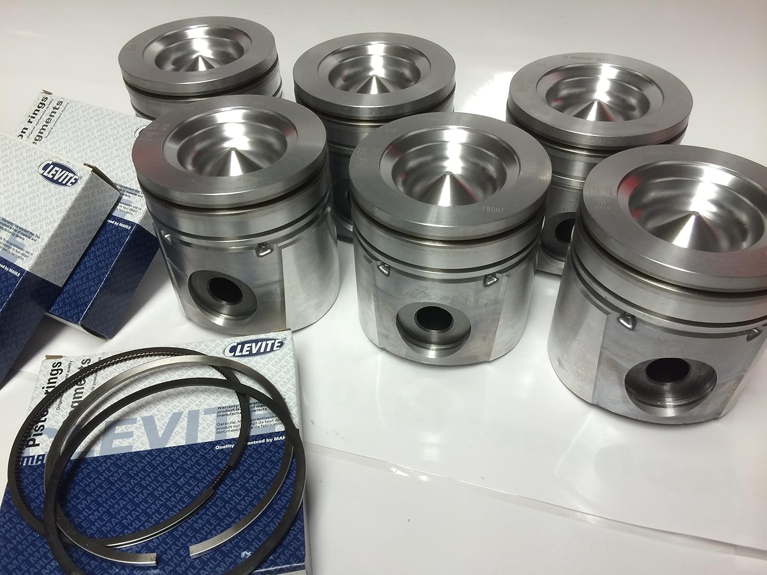 MAHLE Pistons set Compatible with Dodge CUMMINS 6.7 6.7L