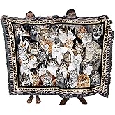 Pure Country Weavers Purrfect Cats Blanket by Elena Vladykina - Gift for Cat Lovers - Tapestry Throw Woven from Cotton - Made in The USA (72x54)