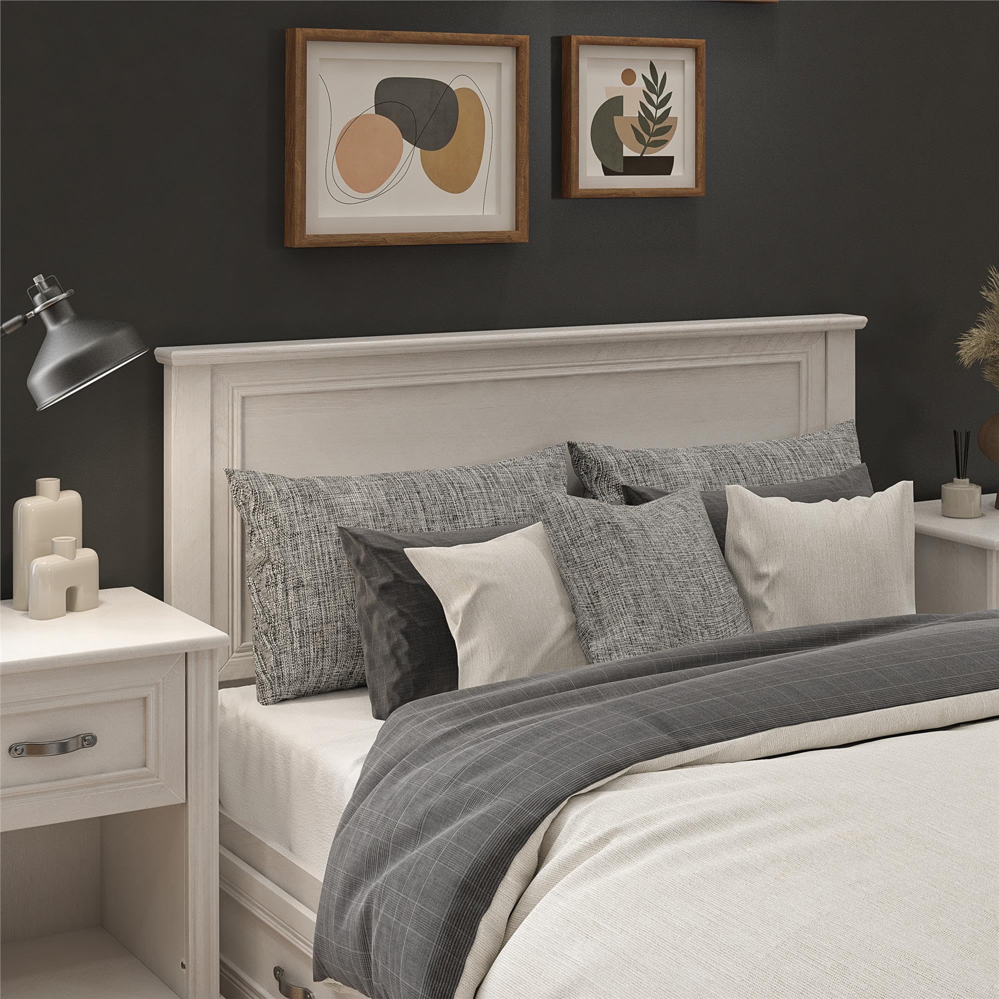 Photo 1 of Ameriwood Home Hillview Full Headboard, Ivory Oak
