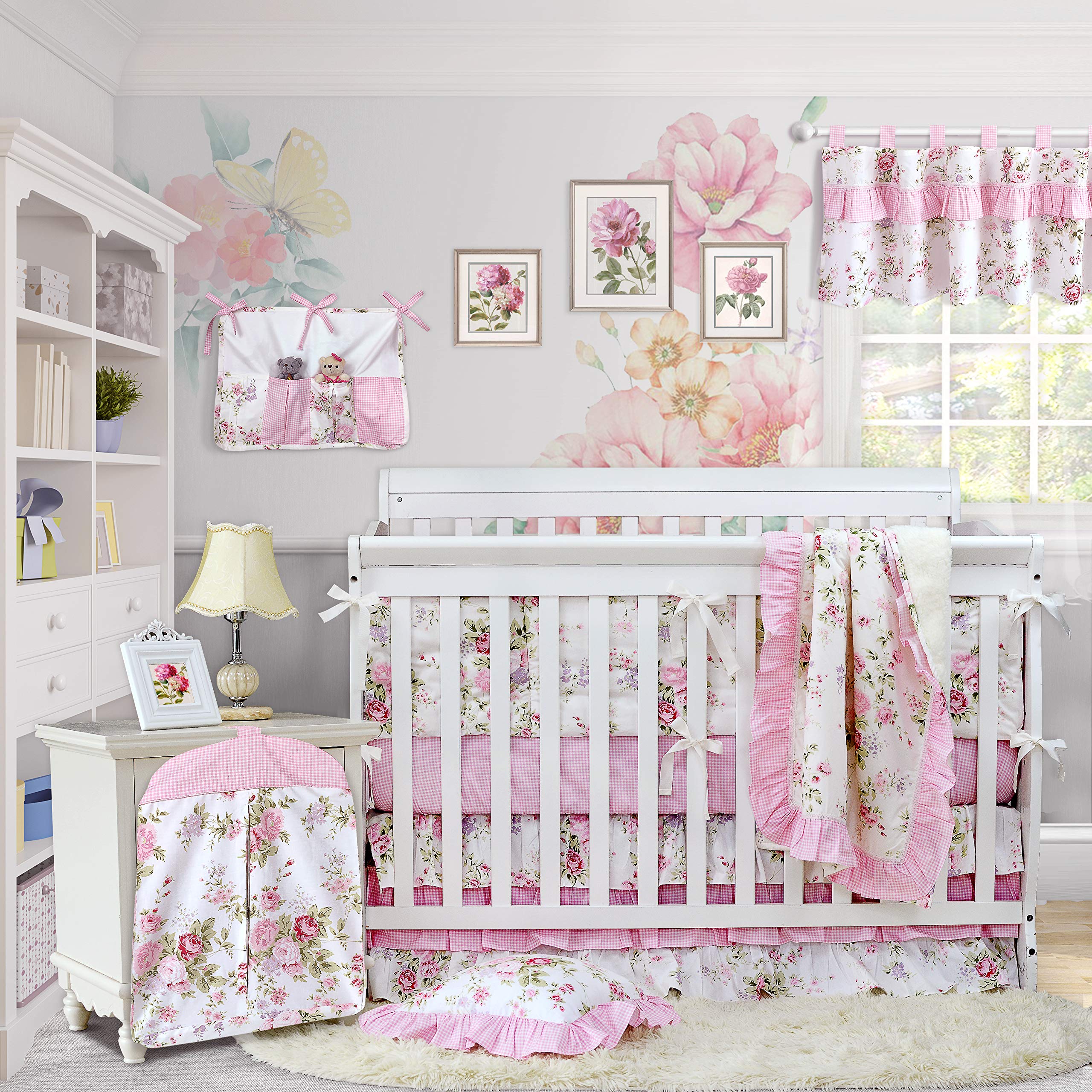 pink crib sets