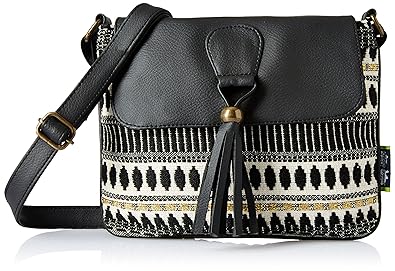 Kanvas Katha Sansa Womens Tote Bag (Black) (KKSNJQ025)