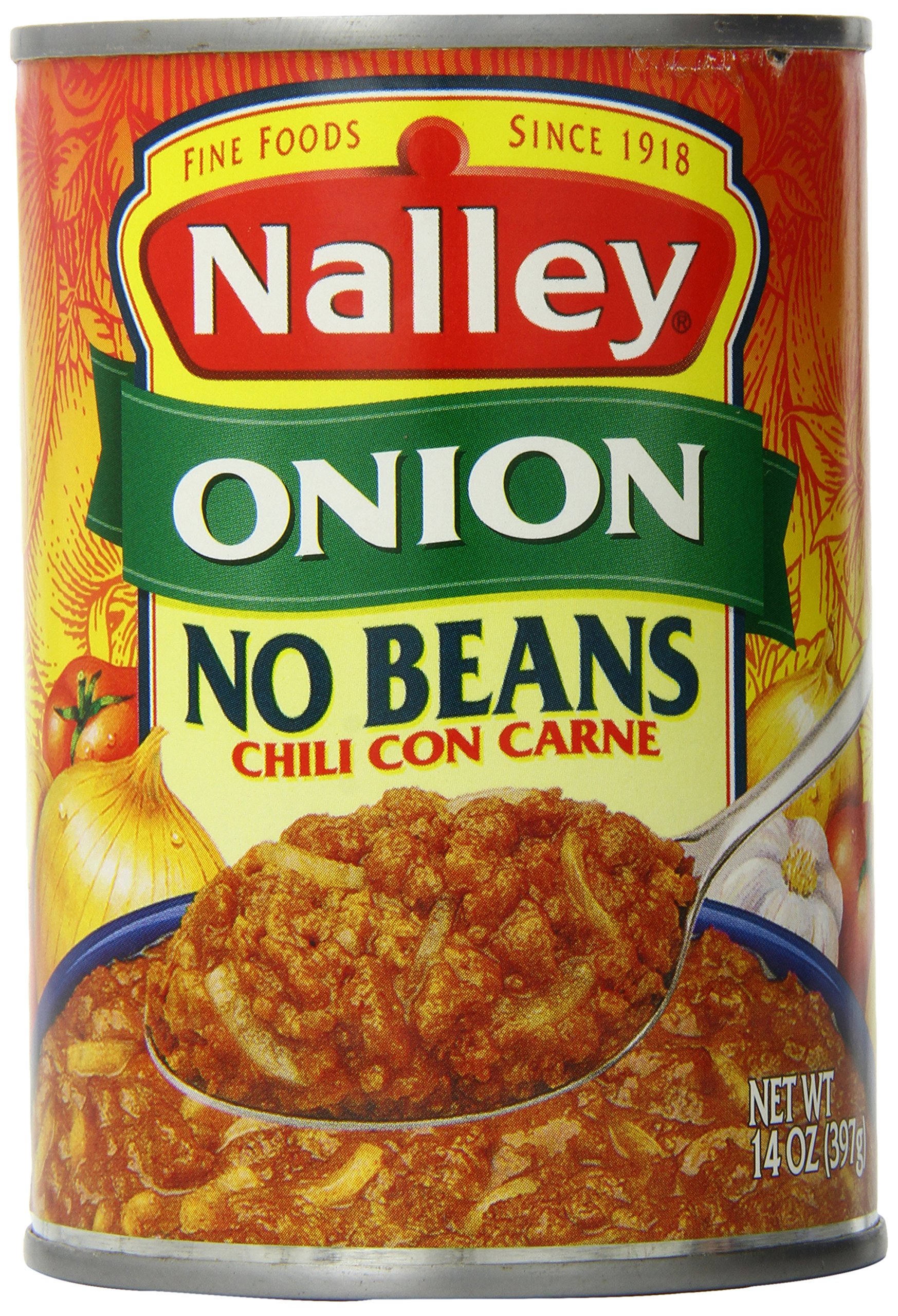 Nalley Chili Con Carne, Onion Without Beans, 14 Ounce (Pack Of 12) on