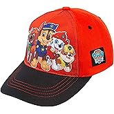 Nickelodeon Paw Patrol Boys Cotton Baseball Cap, Chase with Friends Age 2-5 Red/Black