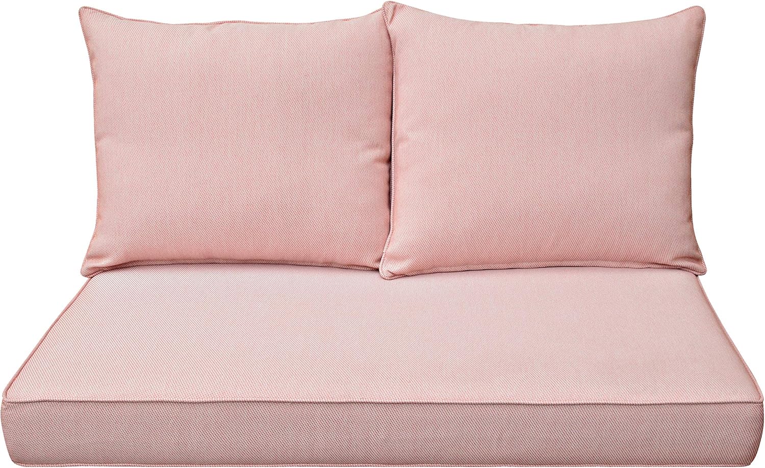 BOSSIMA Patio Furniture Cushions Comofort Deep Seat Loveseat Cushion Indoor Outdoor Seating Cushions (Coral Red): Kitchen & Dining