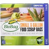 Biobag Compostable Small 3 Gallon Food Scrap Bags 48 Count