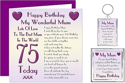 mum 75th birthday gifts