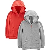 Simple Joys by Carter's Girls 2-Pack Fleece Full-Zip Hoodies