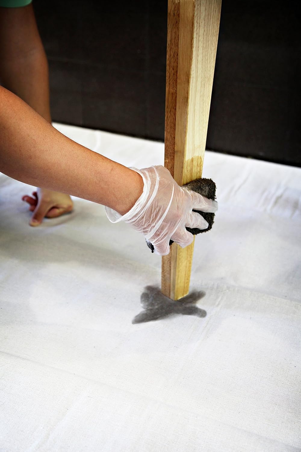 Trimaco 04324 Slip Resistant Dropcloth Stay Put Canvas Plus Drop Cloth, x 4-feet, Tan - - 