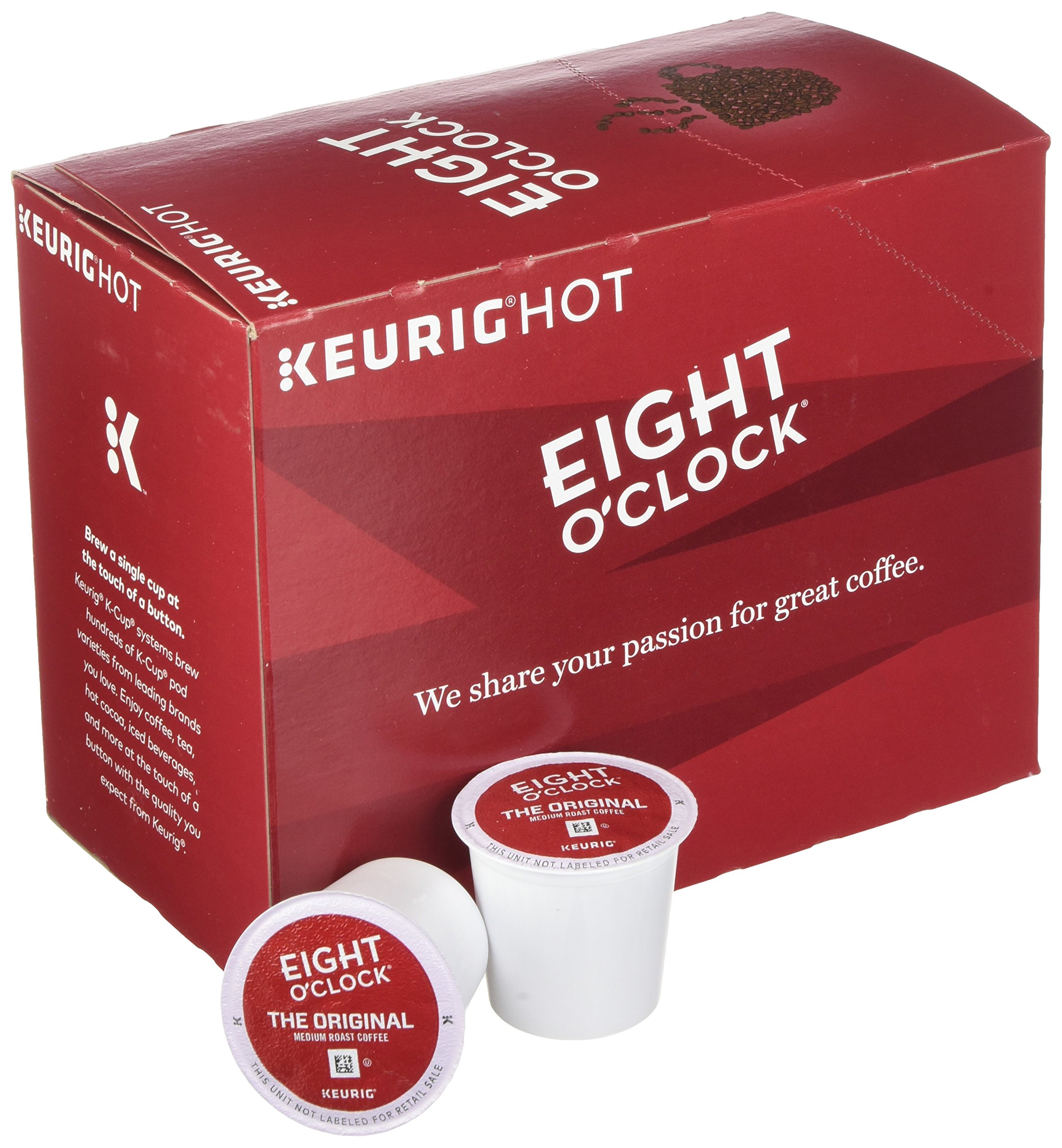Eight O'Clock Coffee Keurig SingleServe KCup Pods, The Original