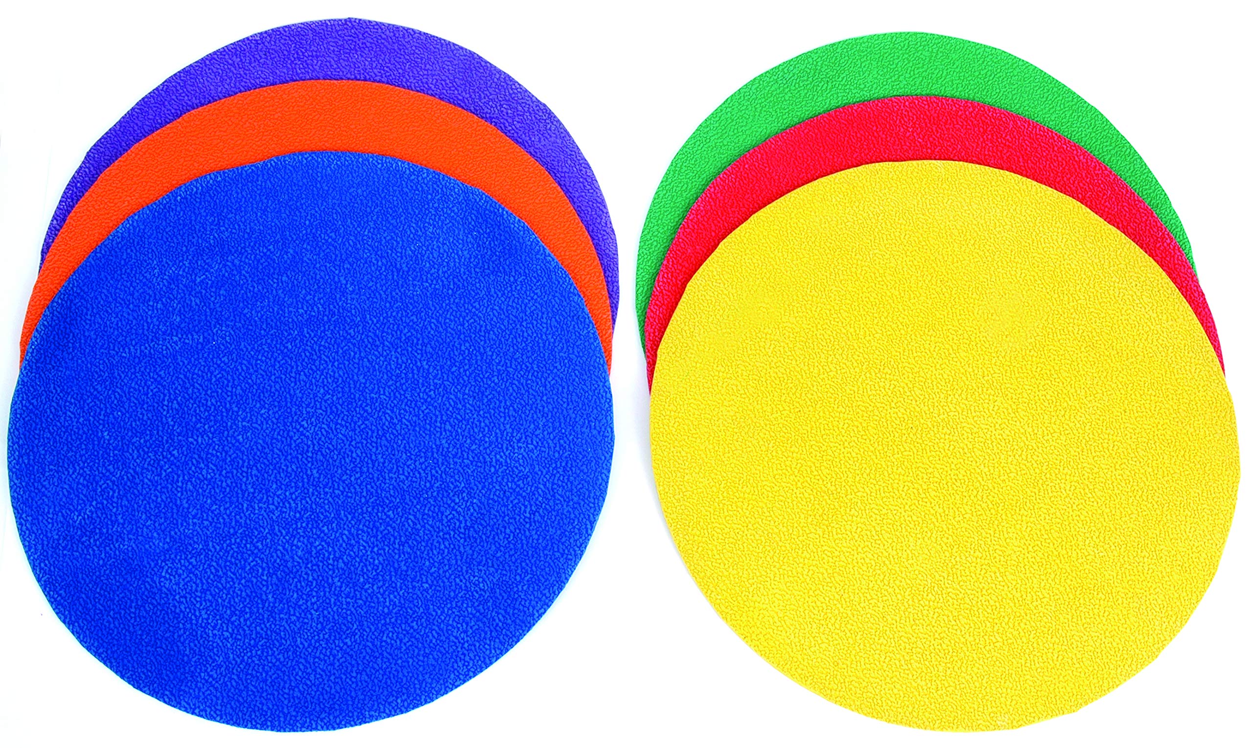 Sure Shot Unisex Child Throw Down Spots (pack Of 6) - Blue/Green/Yellow/Blue/Purple/Red, 25 cm