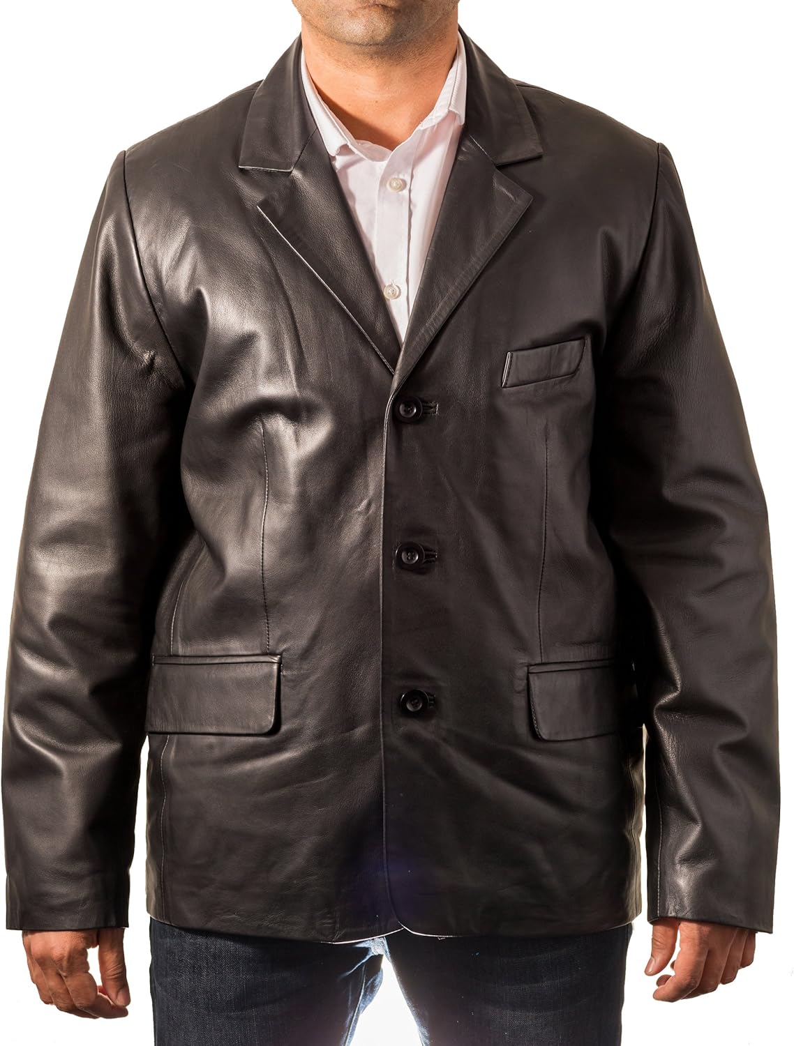 smart casual leather jacket
