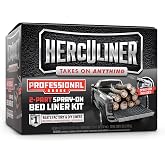 Herculiner Spray On Bed Liner Kit - Professional Grade, 1 Gallon Spray-On, Black