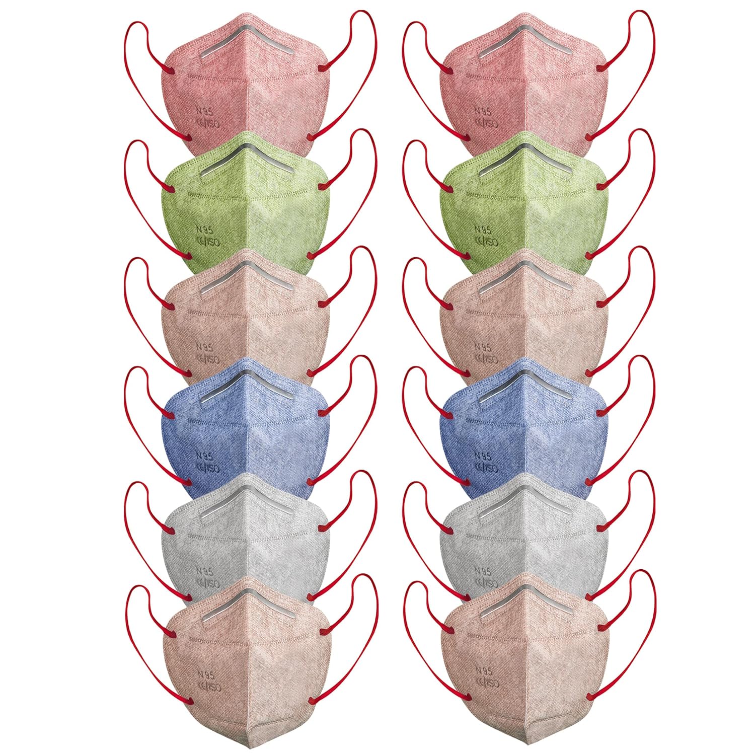 Brucella N95 Mask ,Breathable Masks Reusable & Washable N95 5 Layer