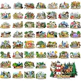 Saysurey 51 Pcs State Magnets for Refrigerator United States Souvenirs | New York Alaska California Texas Travel Gift, Destination of USA Province Visited, Fridge Decor for Memories