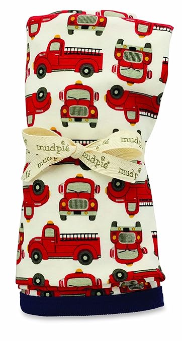 fire truck swaddle blanket
