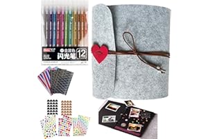 Album photo à faire soi-même, page vierge noire pour scrapbooking, livre de souvenirs en carton noir (gris)