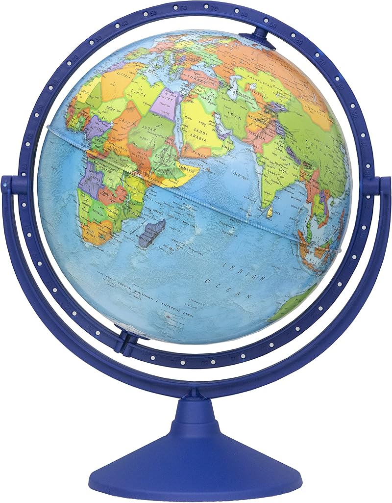 Exerz World Globe 30 cm Educational 360° Rotating Diameter 30 cm