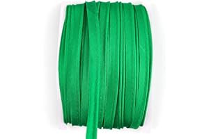 Heyiwell 20Yards Maxi Piping Bias Tape with Cord, 1/2" Inch Satin Piping Cord Trim for Sewing,Crafts,Piping,Trimming Home Textile Bedding Edging,Green