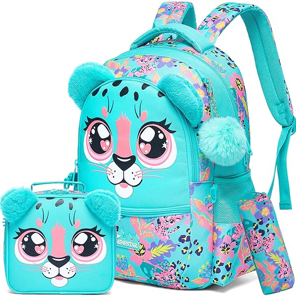 Xnshcedy School Bus Boys Backpack With Lunch Box - View #3