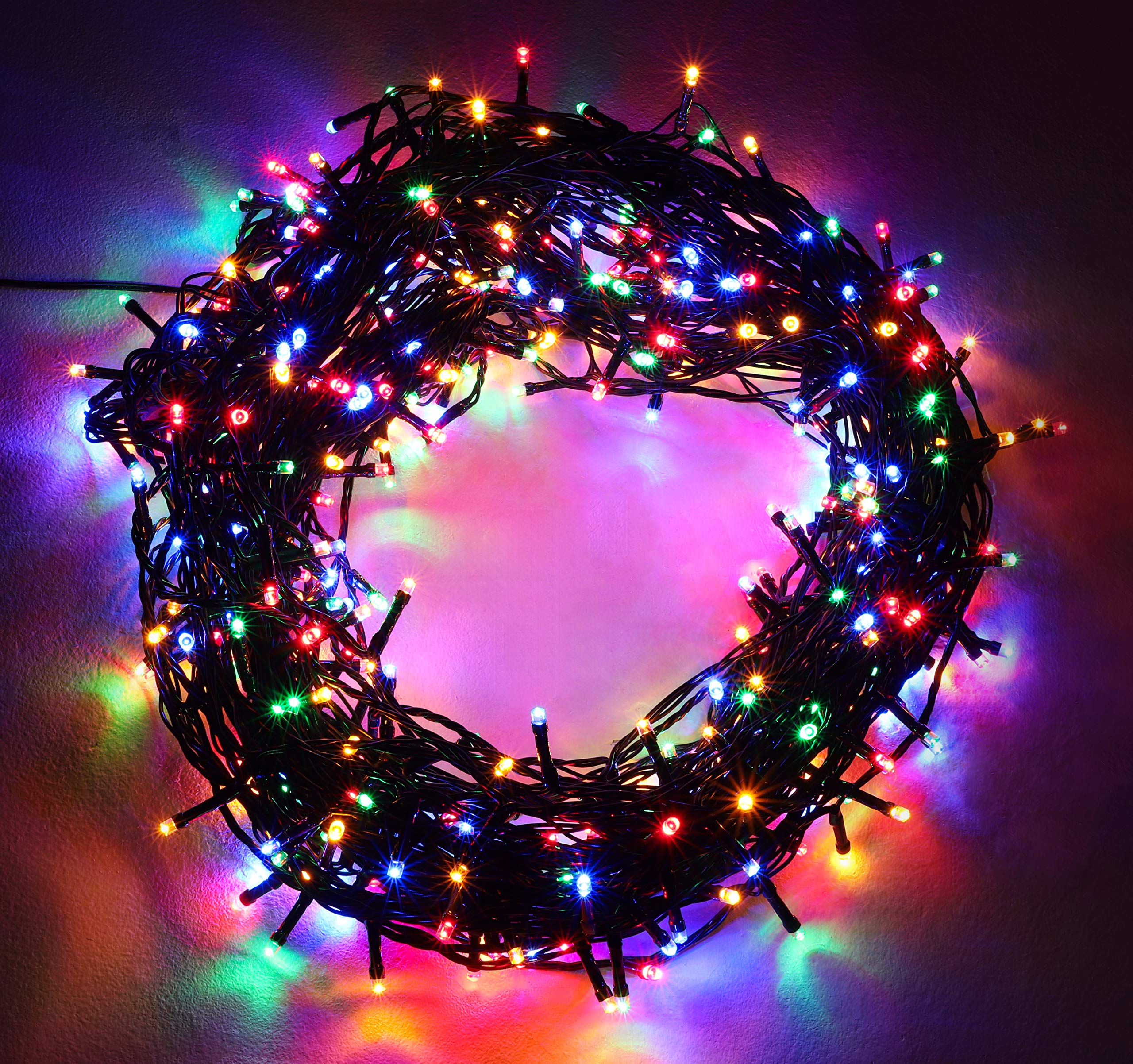 Christmas Concepts® 400 Multi Colour Super Bright LED Multi Function String Lights - Indoor/Outdoor Lights