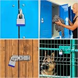 BELLE VOUS Heavy Duty Padlocks 12 Pack 6mm Shackle Outdoor Weatherproof view 7