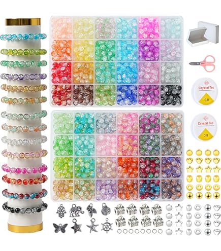 Cousin Jewelry Kit Im Glas – Bastelset Für Schmuck Mit Ohm-Symbol-Charm