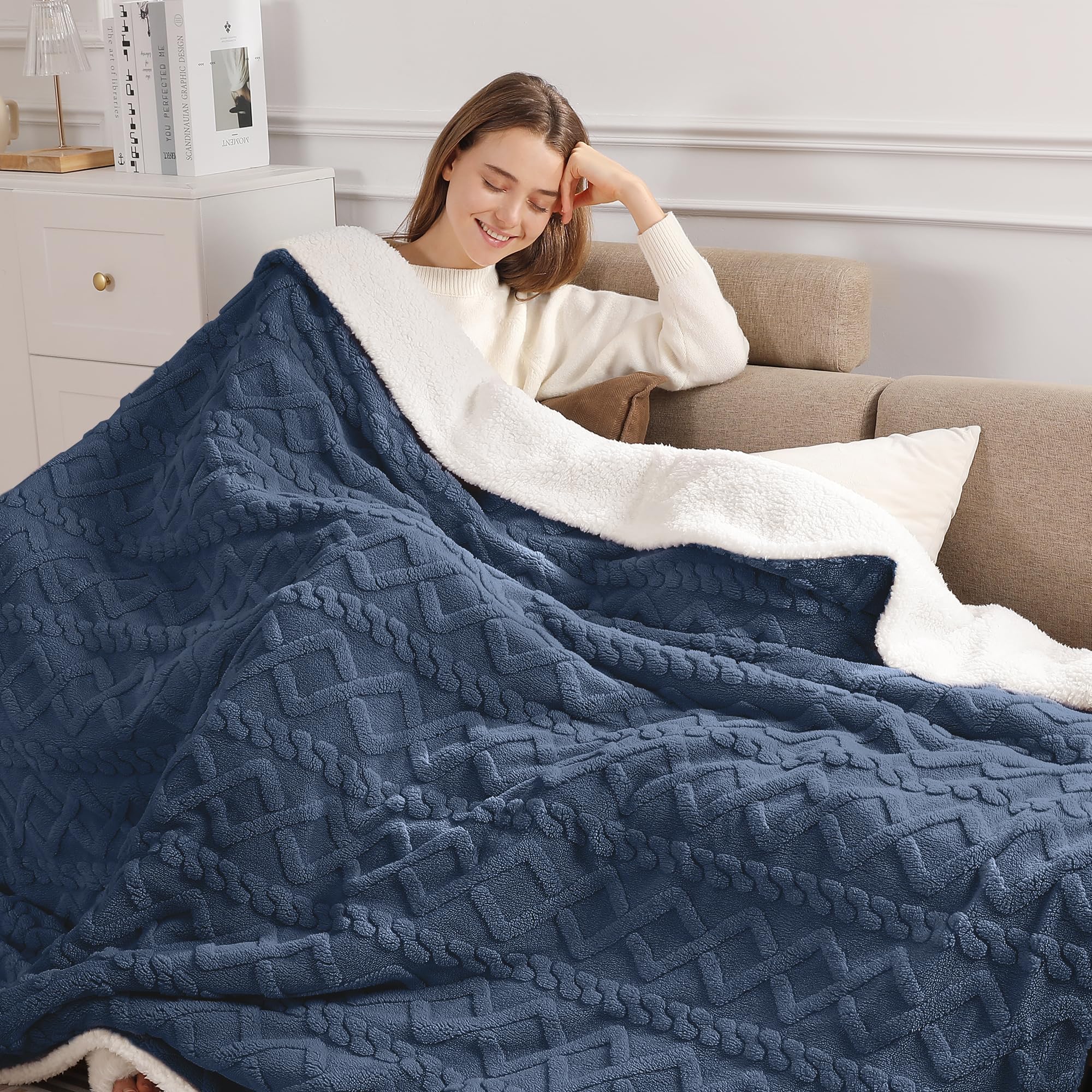 View 1 of **UNTESTED**
Electric Blanket Twin Heated Blanket 62''X84'' with 5 Heating Levels & 10 Hours Auto Off, ETL& FCC Certification Dual Sherpa Twin Heating Blanket Washable for Home/Office/Bed, Great Gift(Navy Blue)