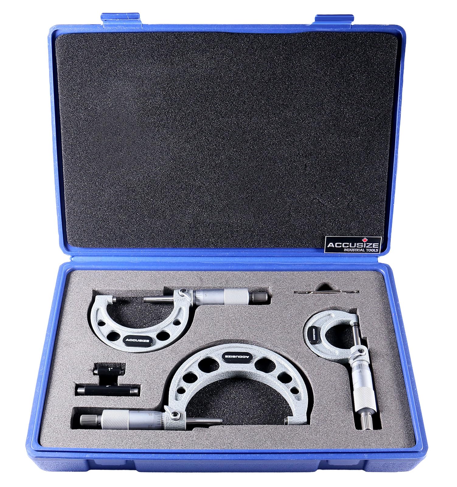 Micrometer Rig Accusize Industrial Tools 0-3 inch x .0001'' Ultra-Precision M-Type ...