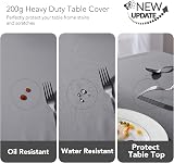 Deconovo Water Resistant Rectangular Tablecloth 59x79in Oxford Fabric view 4
