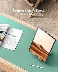 YSAGi Leather Desk Pad Protector, Office Desk