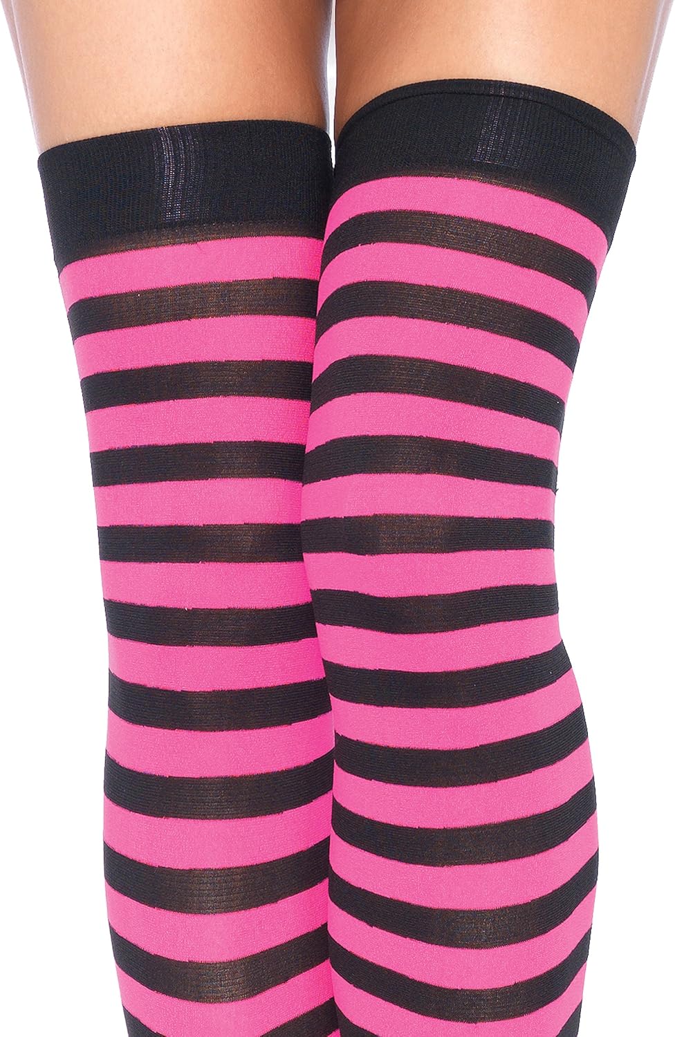 Leg Avenue Women's Nylon Striped Stockings: Clothing