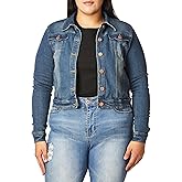 dollhouse Women's Basic Slim Fit Denim Jacket