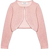 BOLEROSE Girls Long Sleeve Sparkle Cardigan Childrens Kids Bolero Shrug