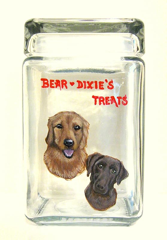 Custom Pet Canister, Personalized Dog Biscuit Holder
