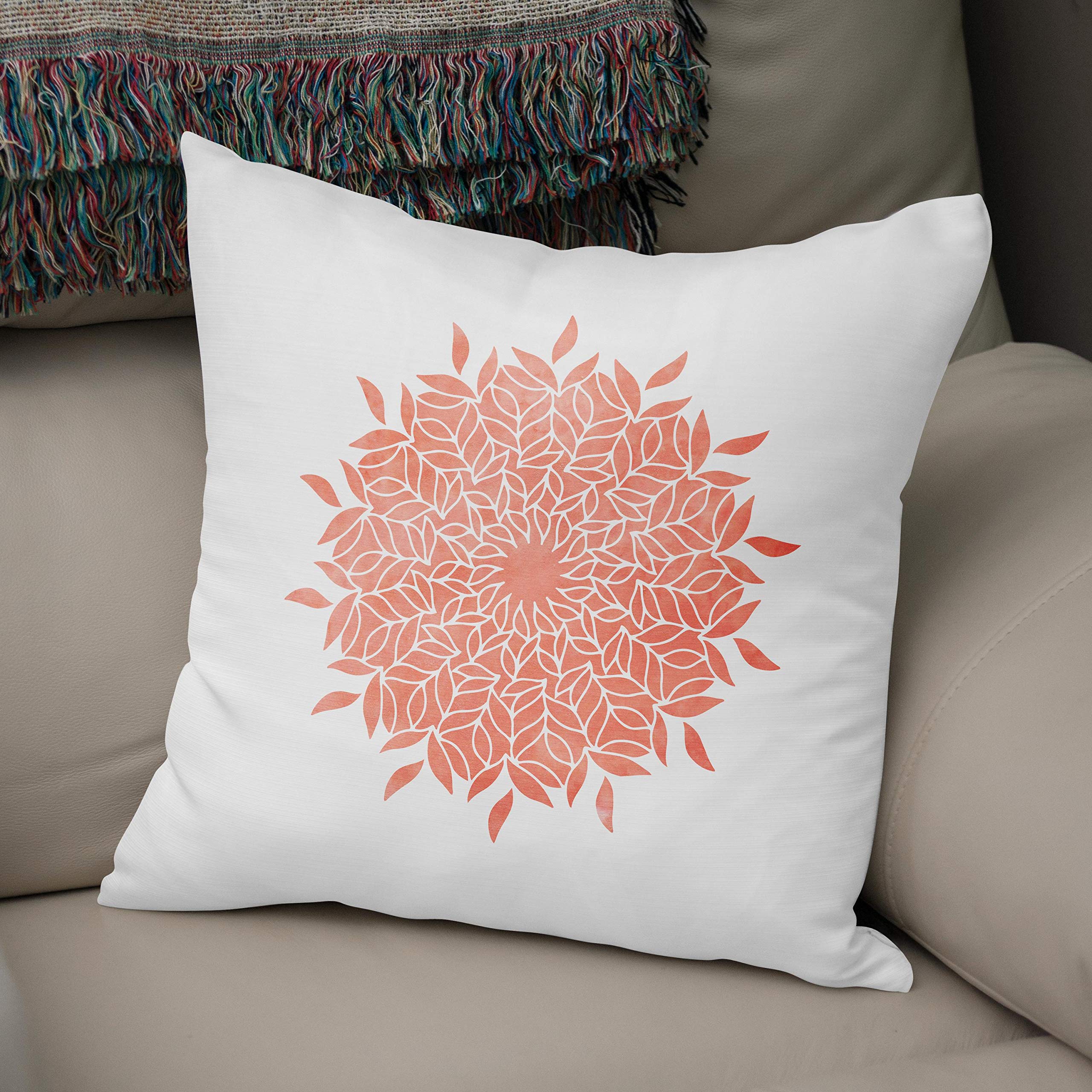 Bonamaison, Decorative Cushion Cover - 50% Cotton 50% Polyester - 43x43cm - Designed and Manufactured in Turkey