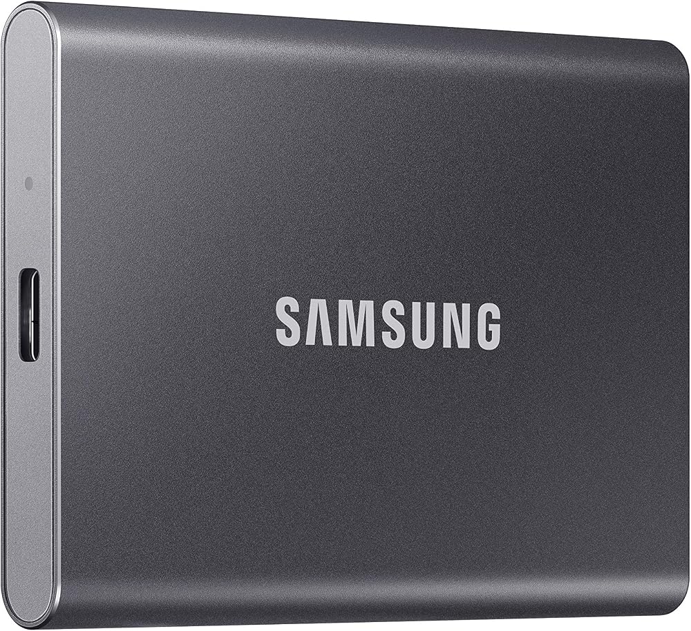 Samsung T7 Portable SSD 2TB Gray USB 3.2 External Solid State Drive 1050MB/s