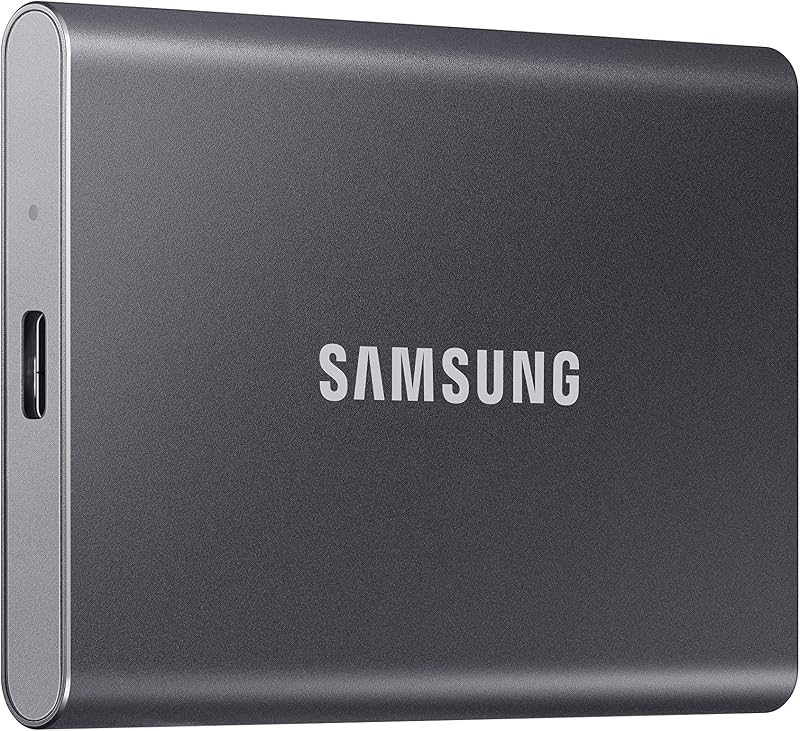 Samsung T7 Portable SSD 2TB Gray USB 3.2 External Solid State Drive 1050MB/s