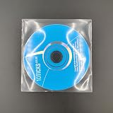 Panmer Premium CD Sleeves Pack of 100 Clear Polypropylene with Flap view 4