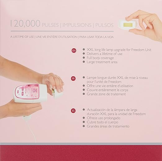 Amazon.com: Silkn Freedom - Long Life Upgrade Kit Cartridge for At Home Permanent Hair Removal Device for Women and Men - 120,000 Pulses: Luxury Beauty