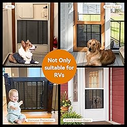 RVZONE RV Screen Door Protector Adjusts from