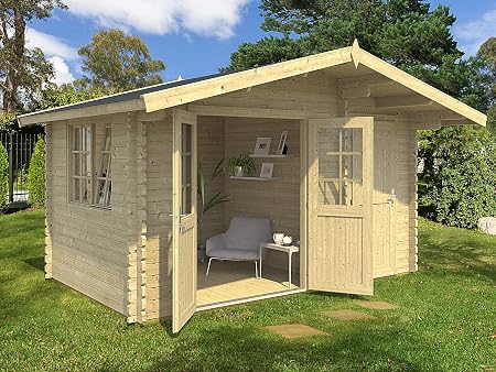 Amazon Com Allwood Estelle 5 157 Sqf Cabin Kit Garden House Everything Else