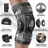 NEENCA Knee Brace Adjustable Hinged Support Patella X-Strap System view 2