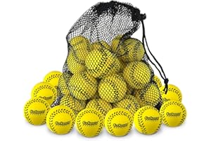 GoSports Mini Foam Baseballs - 20 or 50 Pack for Pitching Machines and Batting Accuracy Training