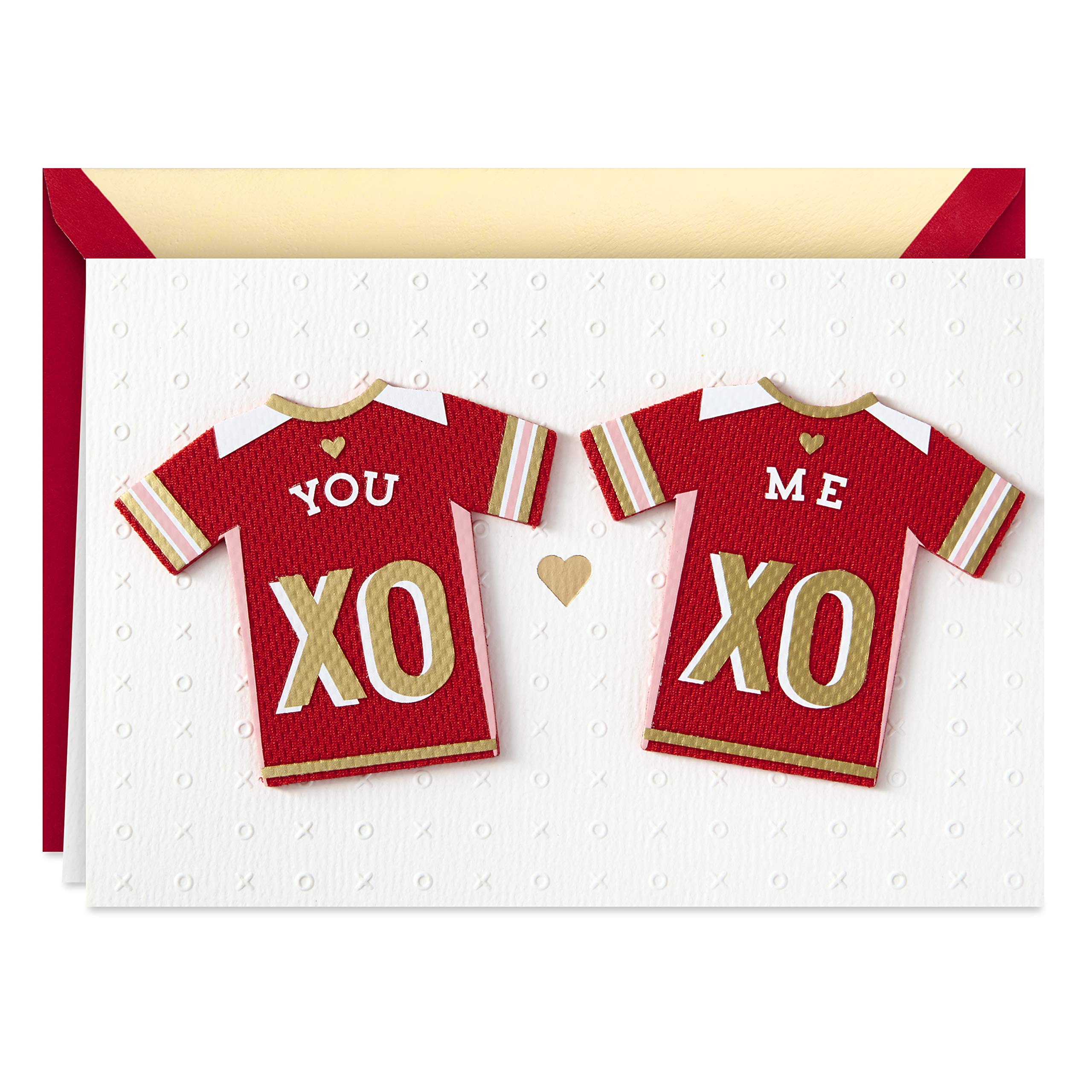 HallmarkSignature Valentines Day Card (Sports Jerseys, Same Team),799VFE1144